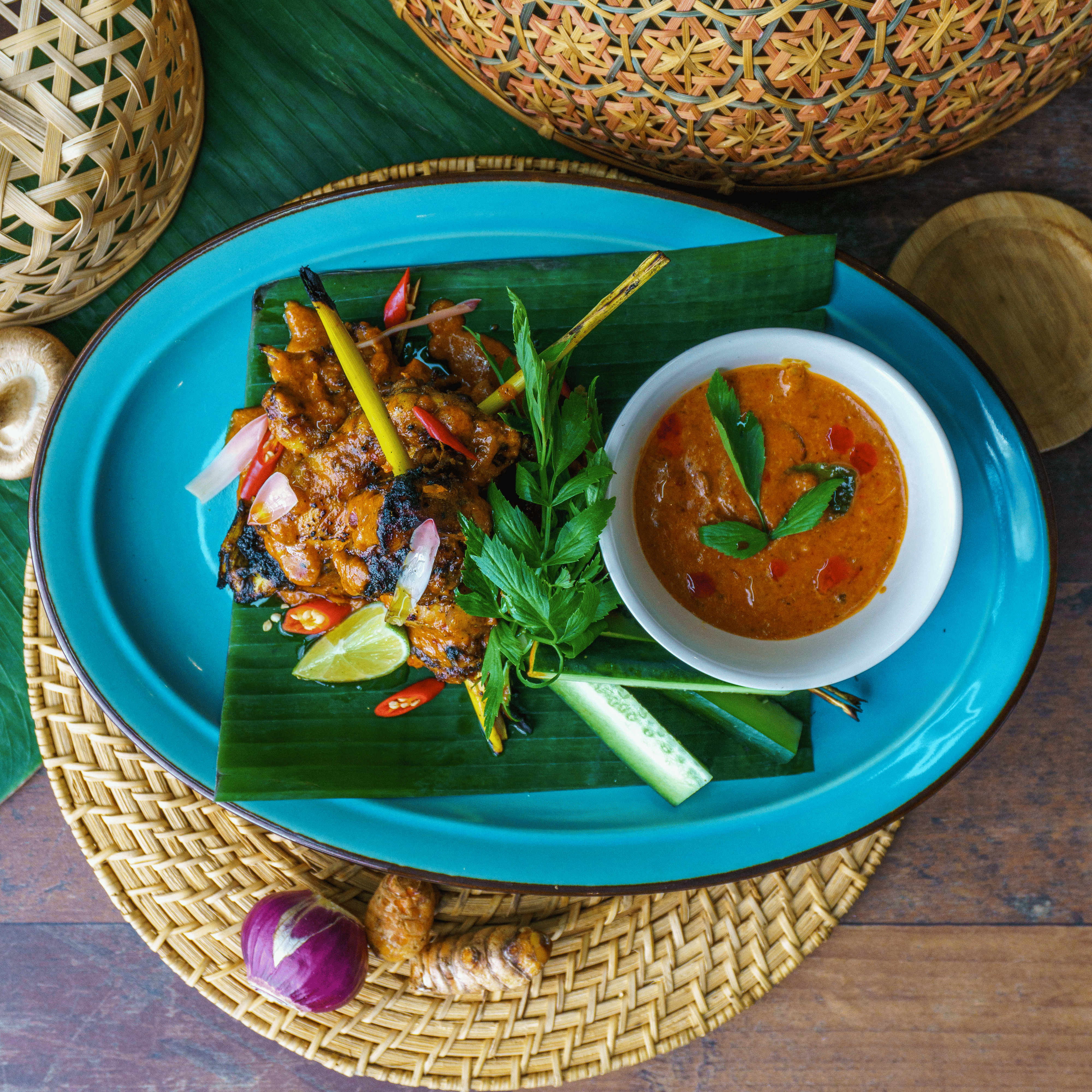 Lemongrass Skewer Chicken Percik